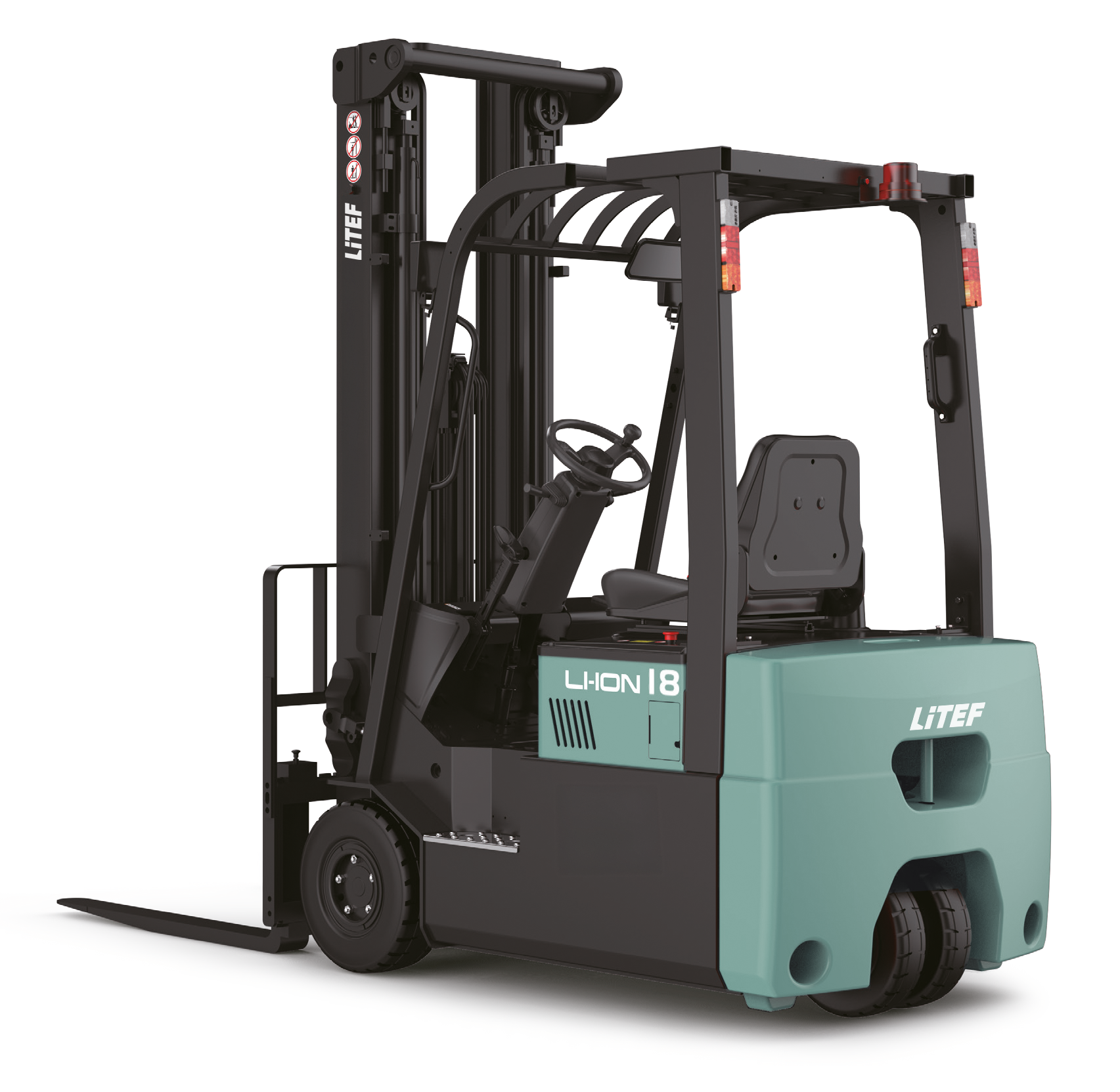 LİTEF TVL201 LİTEF TVL201 Akülü Forklift 2000kg 4.8 Triplex 3 Teker