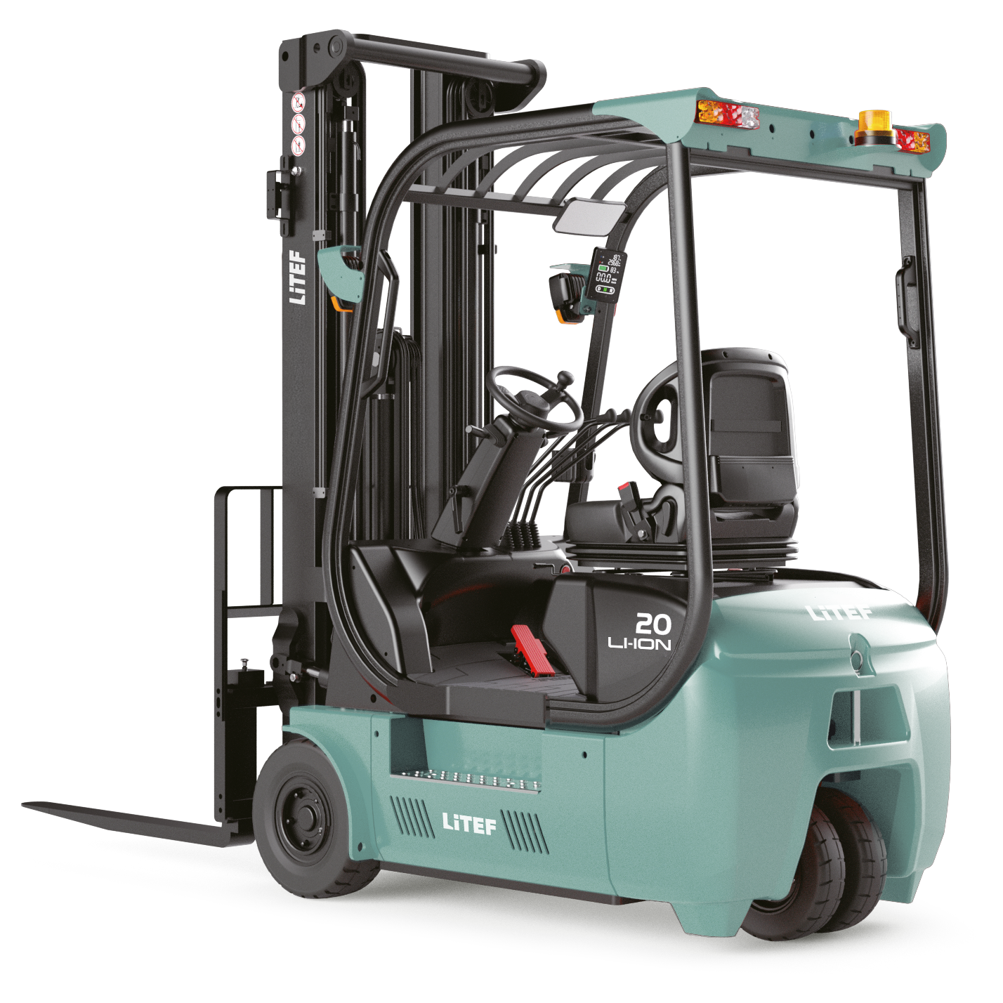 LİTEF TDL201 LİTEF TDL201 2.0 Ton Lityum Akülü 3 Teker Forklift