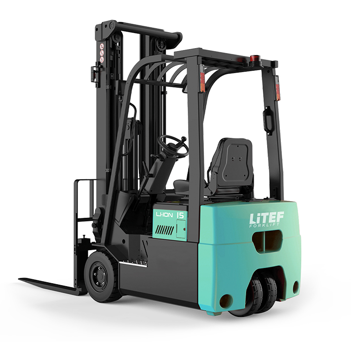 CPD15 TVL 1.5 Ton Lityum Akülü 3 Teker Forklift - Dar depo ve koridorlar için