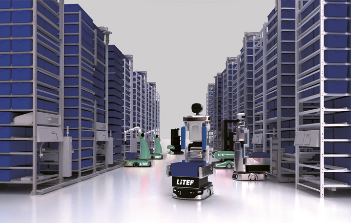 Otomatik raf sistemi genel görünüm