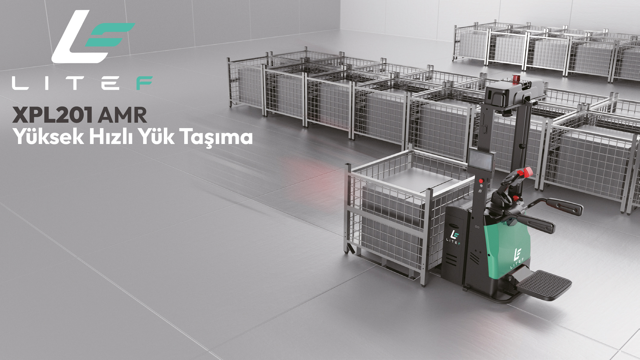XPL201 otonom yük taşıma AMR robotu
