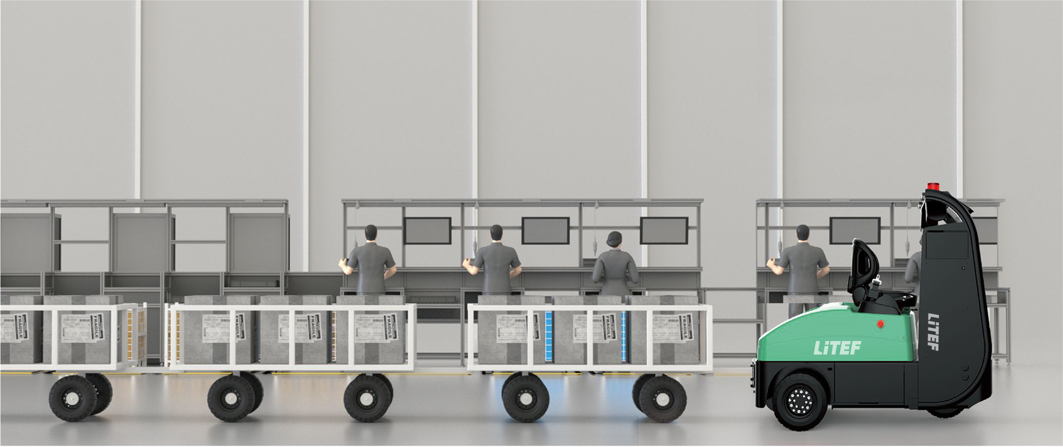 XTD601 otonom çekici AMR depo robotu