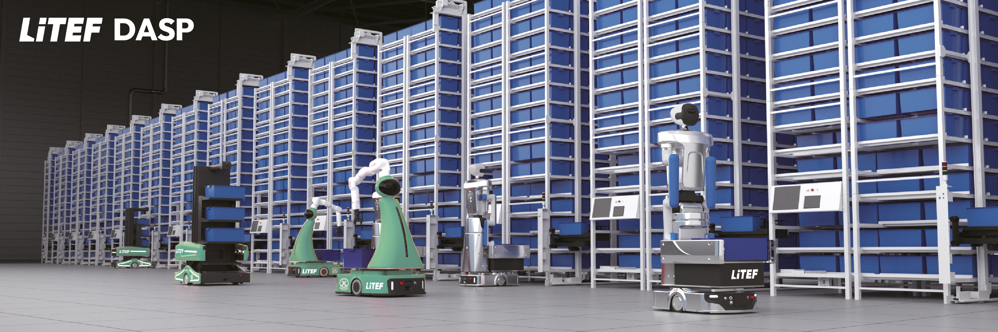 Litef DASP küçük parça depolama sistemi genel görünüm