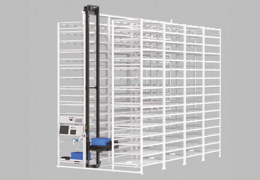 otomatik raf sistemi ve otonom küçük parça depolama çözümü