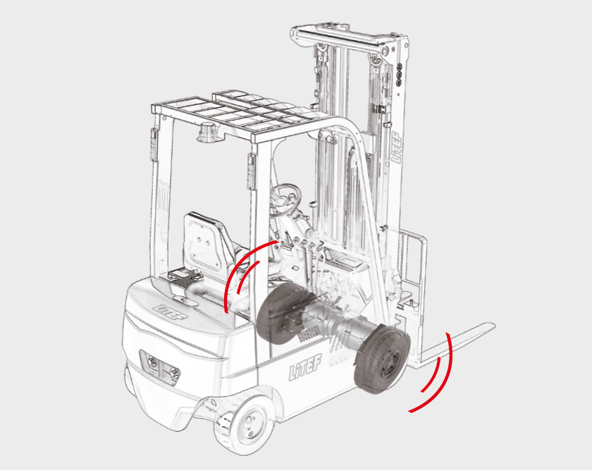 CPD20FVL çift tahrikli akülü forklift