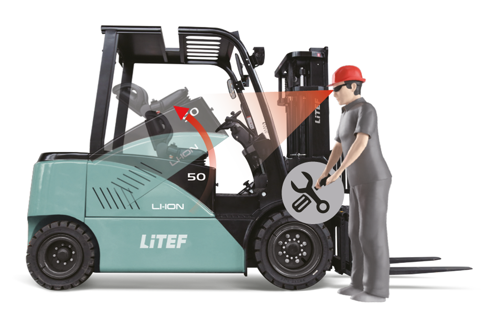 LİTEF CPD50F8 kolay bakım ve servis erişimi