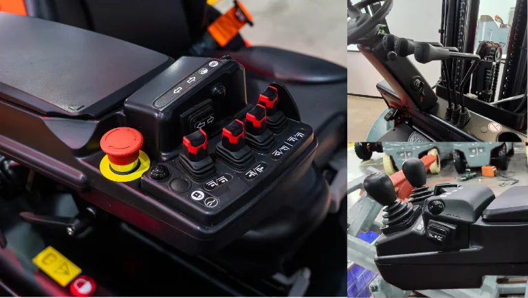 CPD50L1 parmak ucu kumandalı forklift operatör alanı