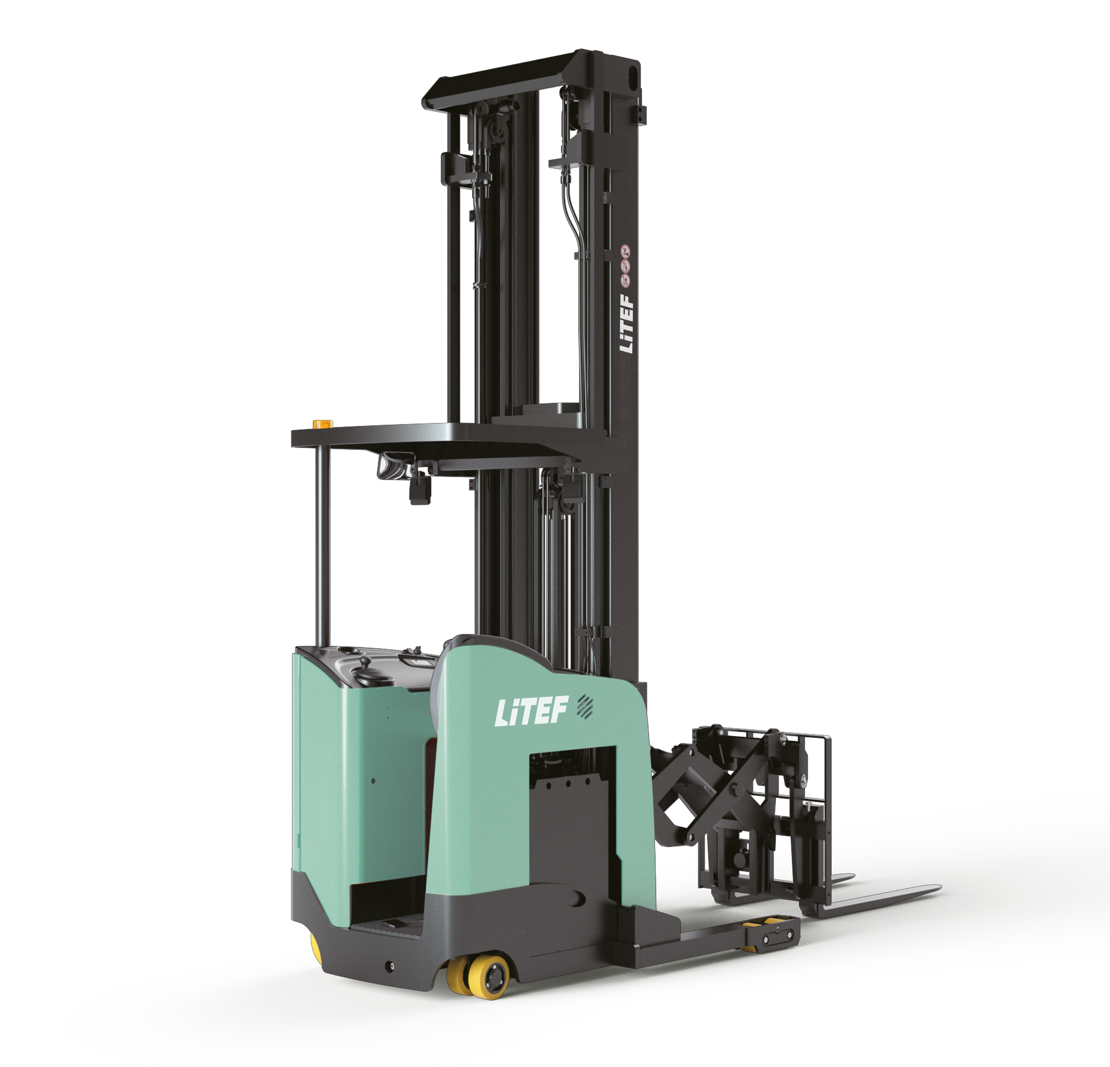 CQD15SD dar koridor ve lojistik merkezi için elektrikli reach truck