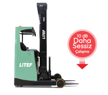 CQD16RVF2 sessiz hidrolik sistemli elektrikli reach truck