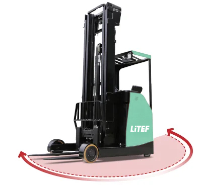 CQD16RVF2 9.5 metre yüksek raf elektrikli reach truck