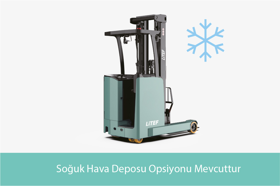 CQD18S2 soğuk hava deposu opsiyonlu elektrikli Reach Truck