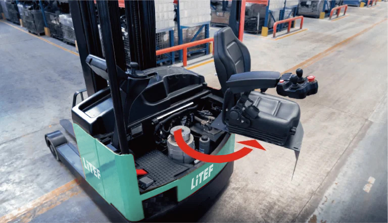 CQD20LB yandan oturmalı forklift oturmalı reach truck operatör kabini