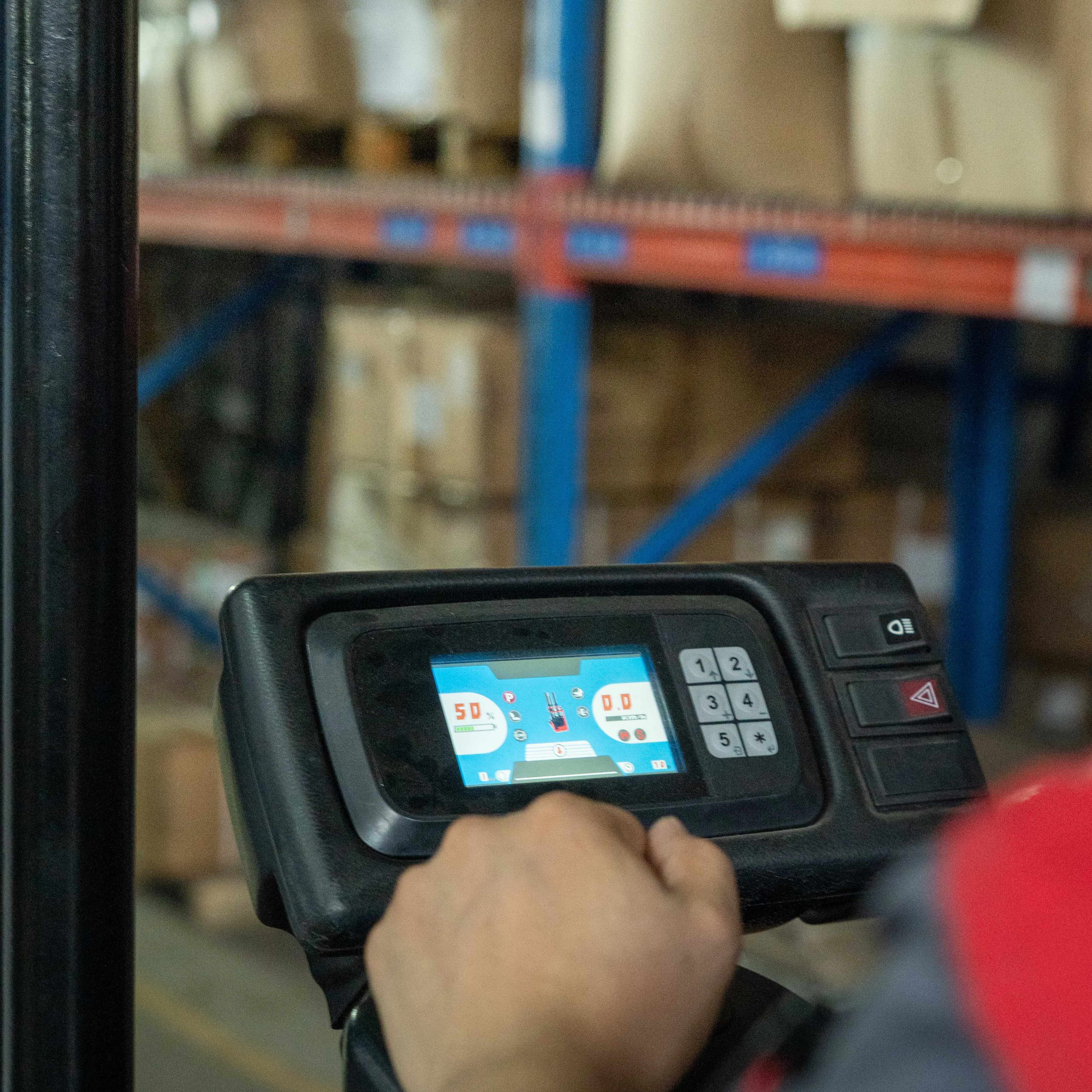 CQD25RVF renkli dijital ekranlı yüksek raf Reach Truck