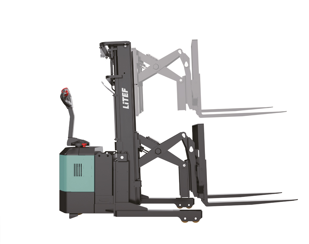 CQE15S ayarlanabilir makas çatallı elektrikli Reach Truck