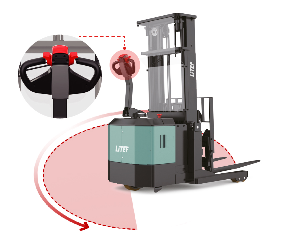 CQE15S ergonomik kumanda kollu düşük hız modlu dar koridor Reach Truck