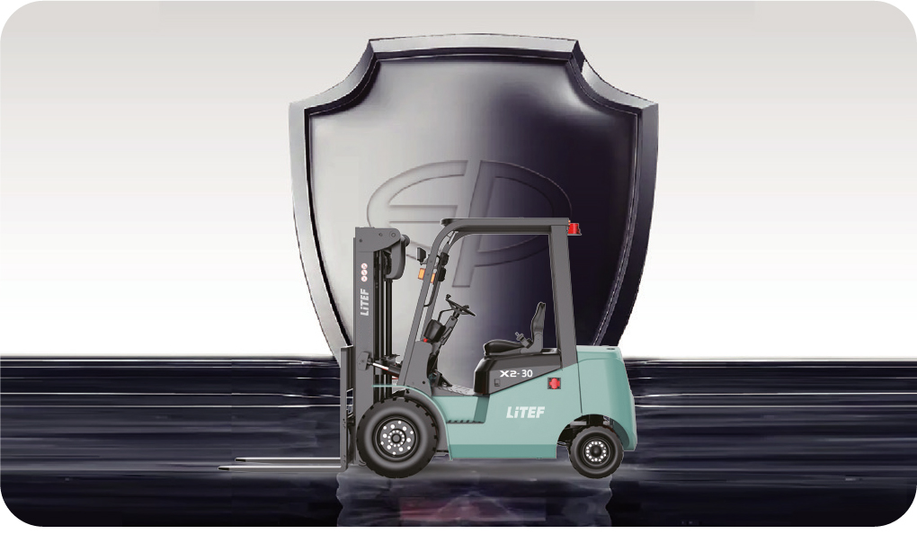 Dayanıklı ve güçlü LİTEF EFL302X2 3 ton elektrikli forklift
