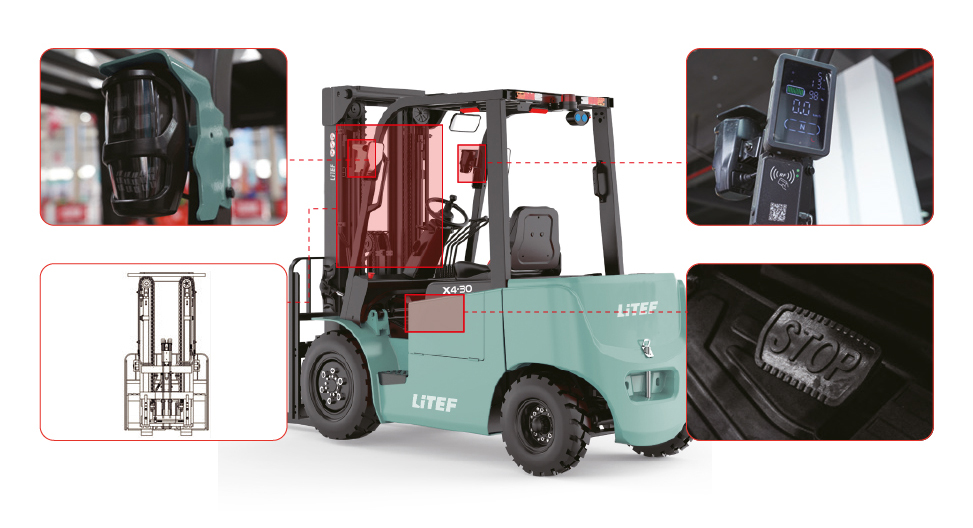EFL302X4 3 ton modüler lityum akülü forklift özellikleri