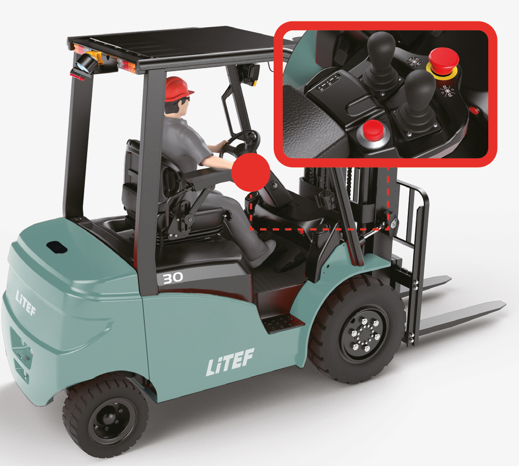 EFL303 Ergonomik Kumanda ve Hassas Yük Kontrolü EFL303 ergonomik kumanda ve hassas yük kontrolü