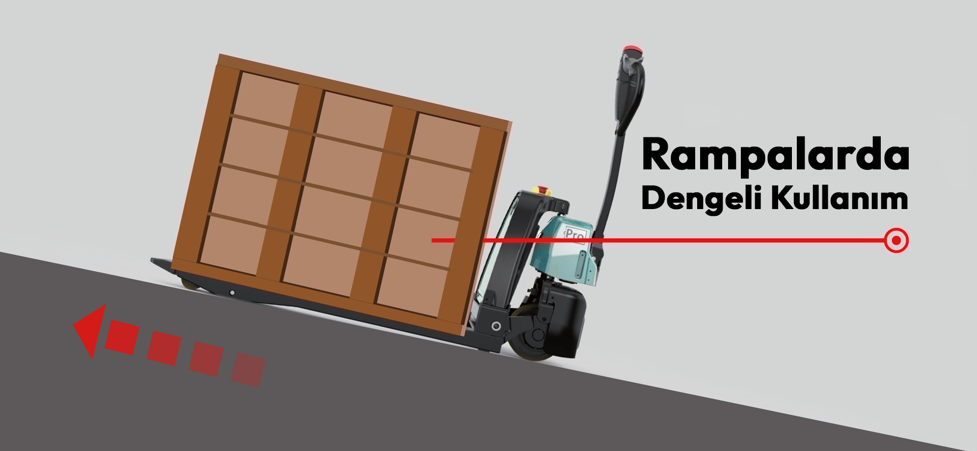 EPT15-EZ rampa çıkan elektrikli transpalet