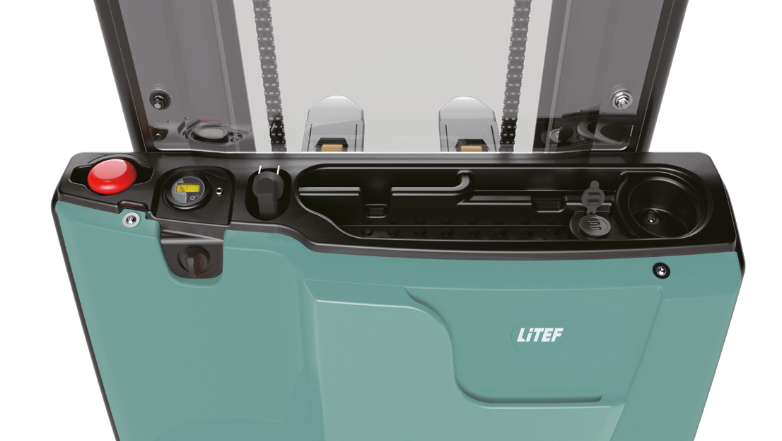 ESA121 ergonomik yaya kumandalı elektrikli istif makinesi