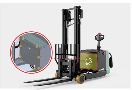 RQL151 AC motorlu kolay bakımlı elektrikli Reach Truck
