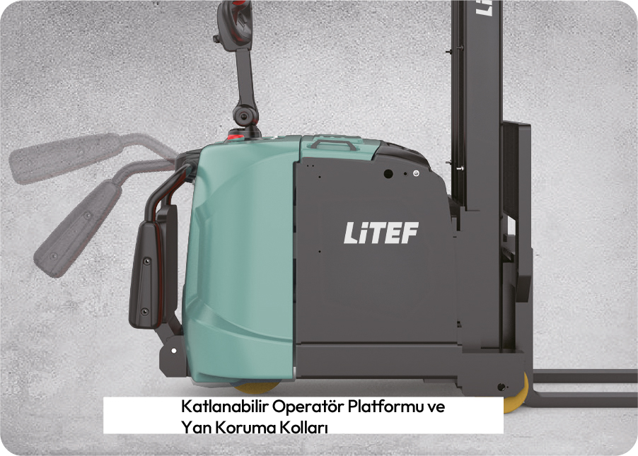 RSC152 katlanabilir platformlu denge ağırlıklı istif makinesi