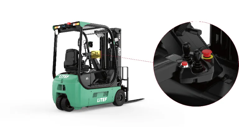 Joystick hidrolik kontrol opsiyonuna sahip TDL162 elektrikli forklift
