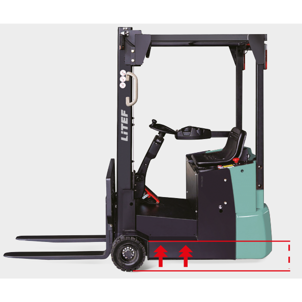 Elektronik direksiyonlu ve ergonomik operatör alanına sahip EFS101 forklift