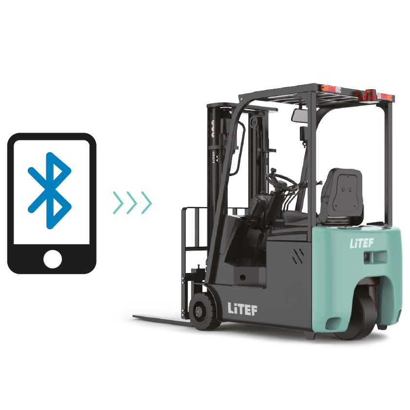Bluetooth servis uygulaması destekli LİTEF EFS151 elektrikli forklift