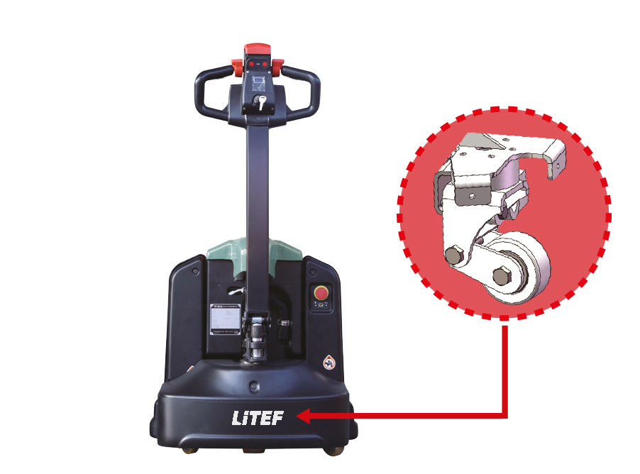 EPL154 1500 mm uzun çatallı denge tekerli transpalet