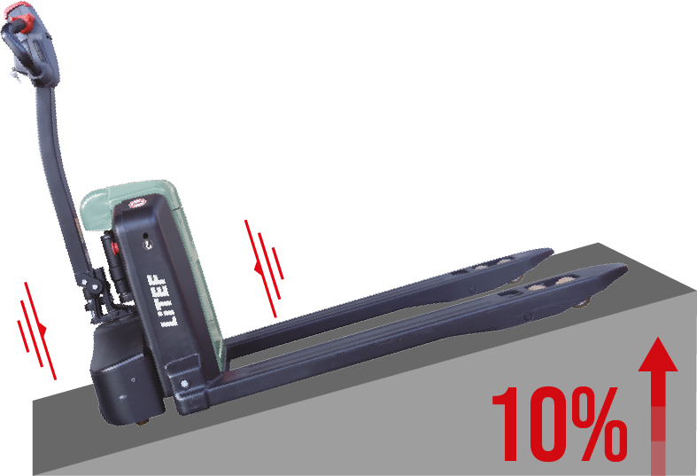 EPL154 1500 mm uzun çatallı rampa çıkan elektrikli transpalet