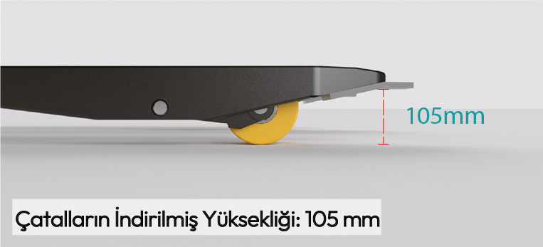 EPT20-20ETH 80 ve 105 mm indirilmiş çatal yüksekliği