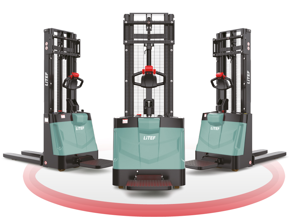 ESR151 tam akülü platformlu elektrikli istif makinesi